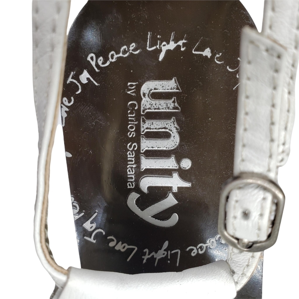 Unity By Carlos Santana | Mohawk White Leather Fr… - image 7